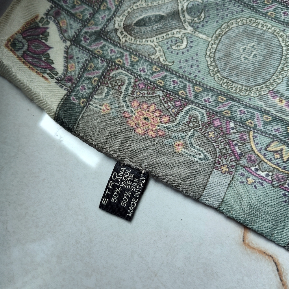 Etro Multicolor Paisley Scarf - Picture 4 of 8